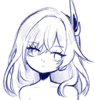 (uncoloured) bust sketch